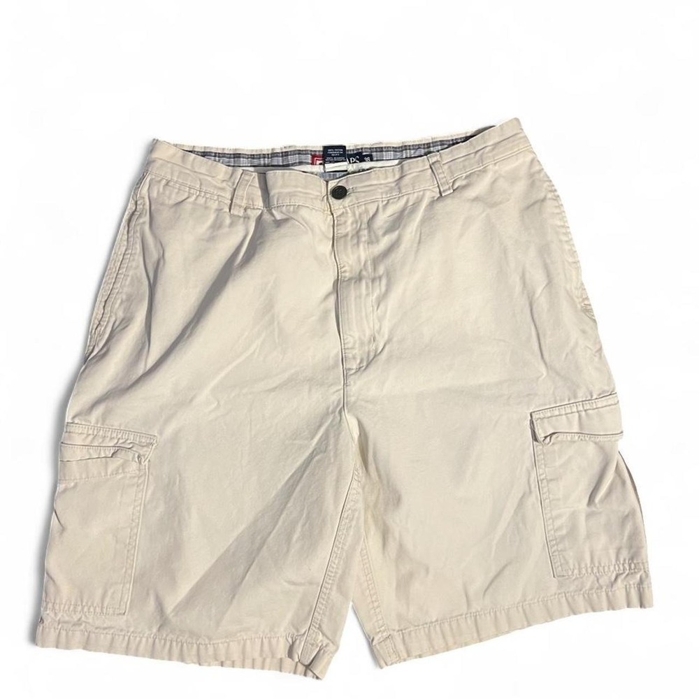 Chaps cream cargo shorts 36